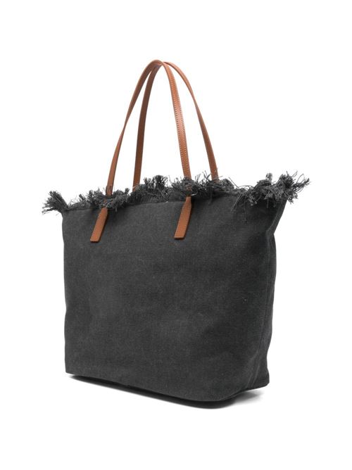 Borsa donna MC2 Saint Barth city bag nera MC2 SAINT BARTH | CITY BAG FRINGE01740L